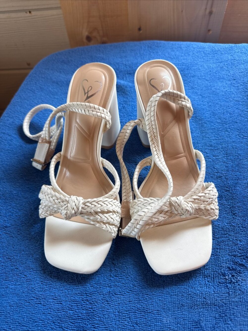 Windsor Chic Steps Braided Block Heels